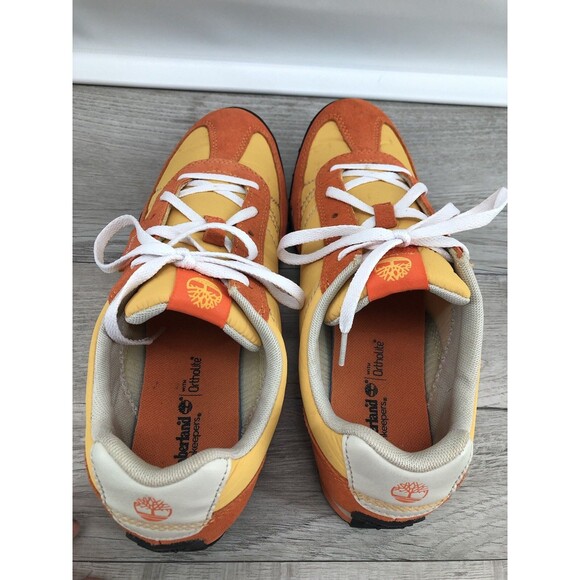 Rare Timberland 5712A EarthKeepers Women’s 10 Sneakers/ Orange/ Yellow - Picture 8 of 9